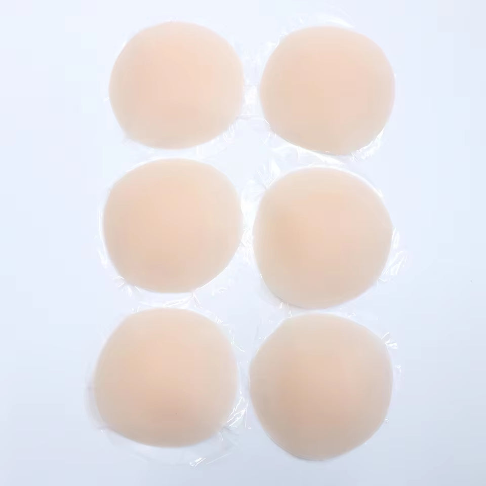 Nipple Cover Stickers Adhesive Tape Reusable Silicone Nippls Pasties Sticky Breast Bra Pads for Dress Bikini Women