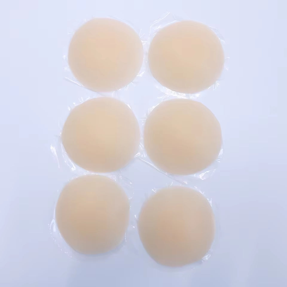 Nipple Cover Stickers Adhesive Tape Reusable Silicone Nippls Pasties Sticky Breast Bra Pads for Dress Bikini Women