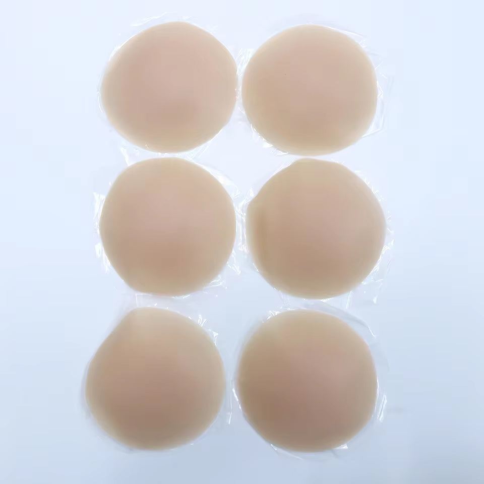 Nipple Cover Stickers Adhesive Tape Reusable Silicone Nippls Pasties Sticky Breast Bra Pads for Dress Bikini Women